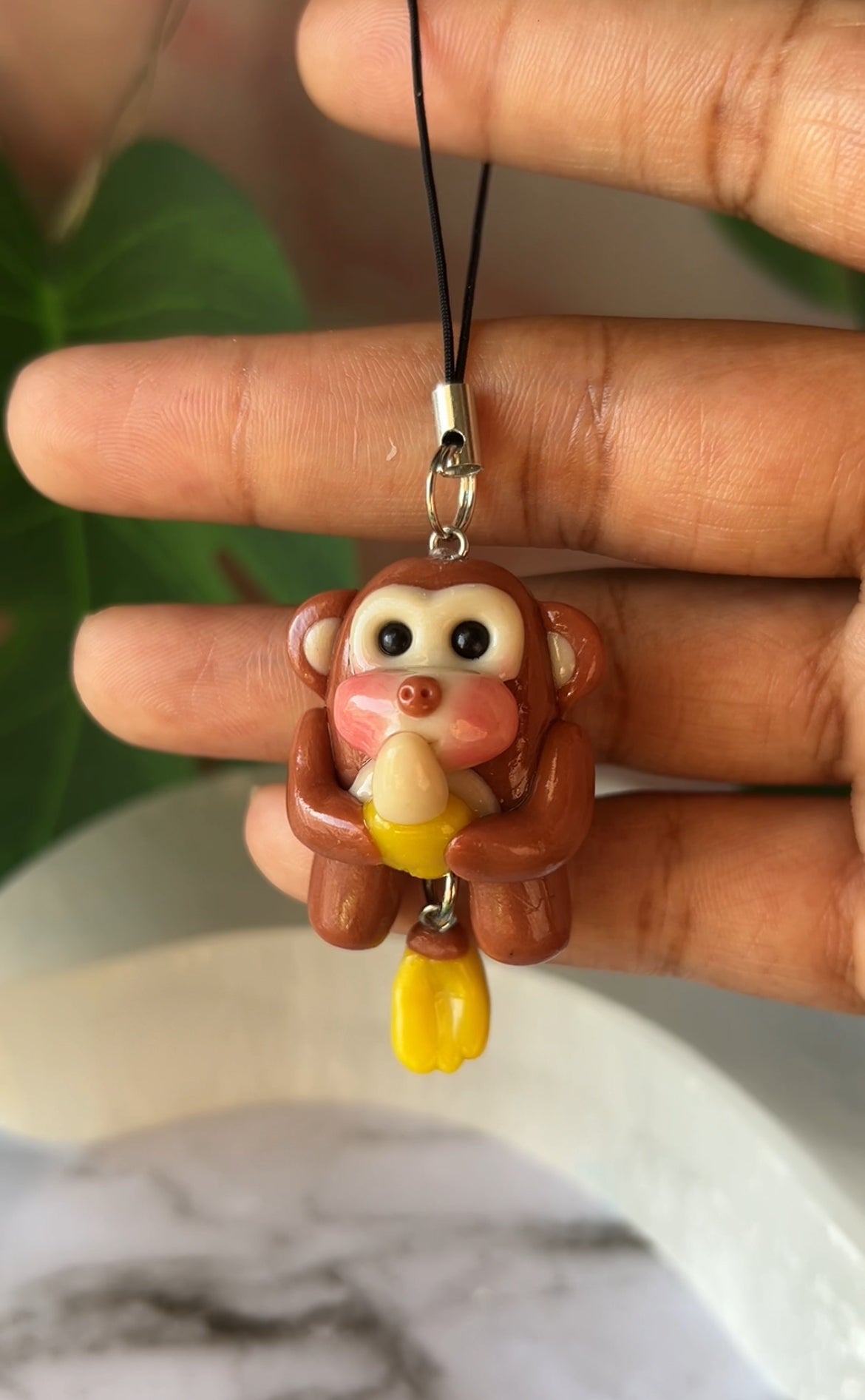 Going Bananas Monkey Keychain